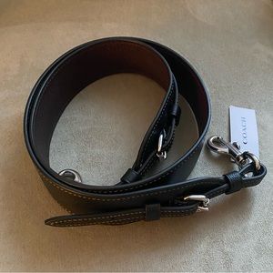 Coach Leather Strap with Silver Hardware Style No.55606